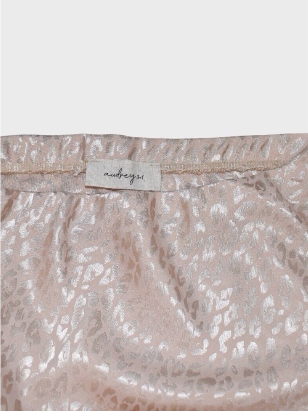 Audrey 3+1 Leopard Satin Slip Skirt - Picture 5 of 5